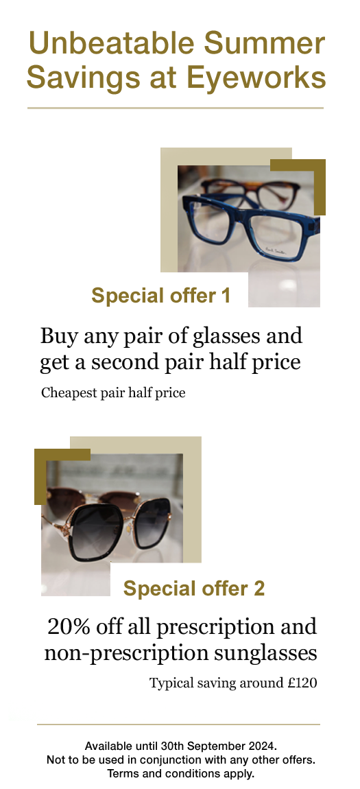 Eyeworks, Redhill - Special offers